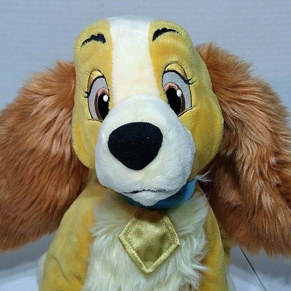 12" Lady from Lady and the Tramp Disney Store Exclusive Plush Cocker Spaniel - Picture 4 of 7